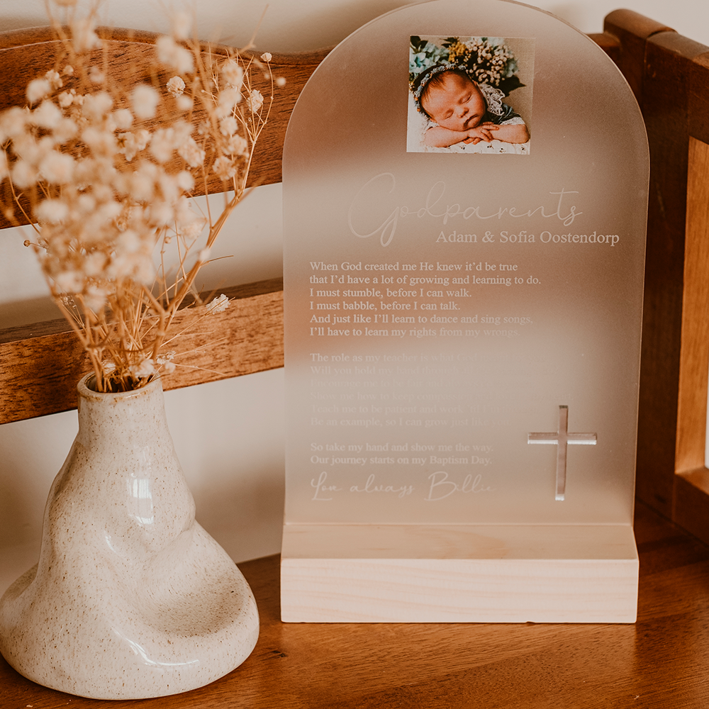 Personalised christening hot sale plaques