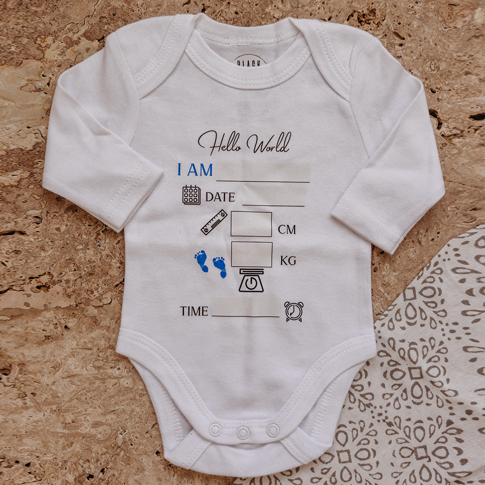 Baby boy best sale announcement onesie