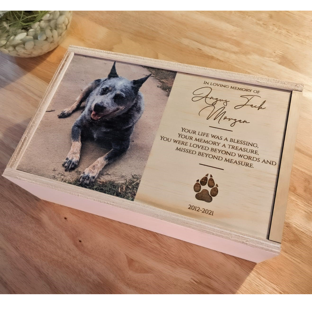 Engraved Pet Memorial Keepsake Box shops