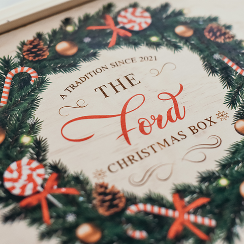 Christmas Box - Wreath Design