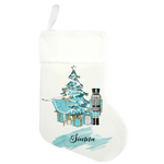 Traditional Christmas Stocking - Nutcracker Design - Name On Bottom