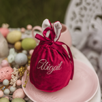 Easter - Velvet Bunny Bag with Printed Name