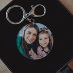 Fathers Day, Happy Father's Day, Keyring, Photo Keyring, Personalised Keyring, Engraved Keyring, Gifts For Him, Photo Gift, Personalised Present, Engraving, Timber Photo, Bag Tag