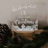 Christmas countdown Sleep until christmas Christmas night light Christmas light Santa Reindeer Christmas night Night light Christmas nite lite Sleeps until christmas Sleeps until santa Santa is coming  Christmas count down Count down light