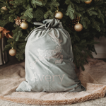 Christmas Velvet Santa Sack with Filigree Design and Name