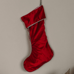 Christmas Velvet Stocking Plain